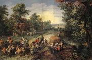 Jan Brueghel Village Street oil painting picture wholesale